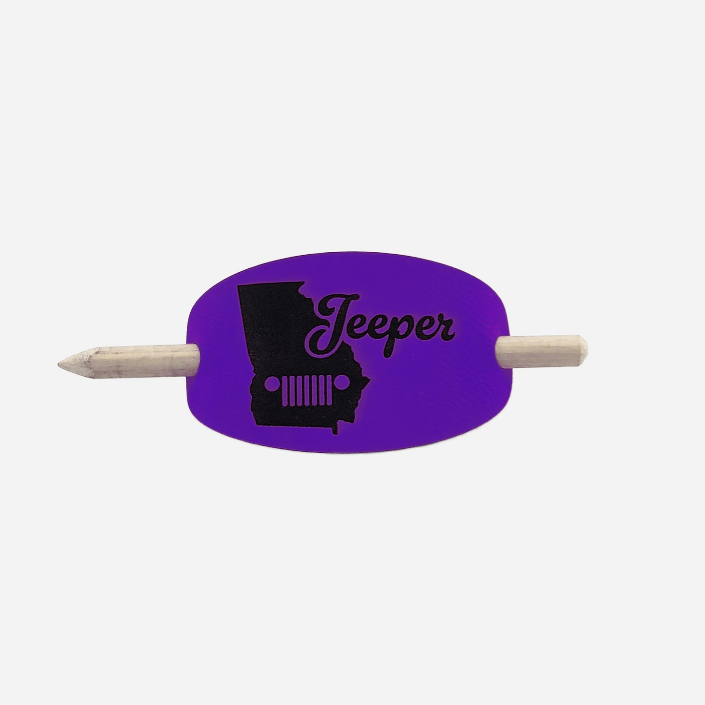 Georgia Jeeper Hair Barrette - Purple & Black