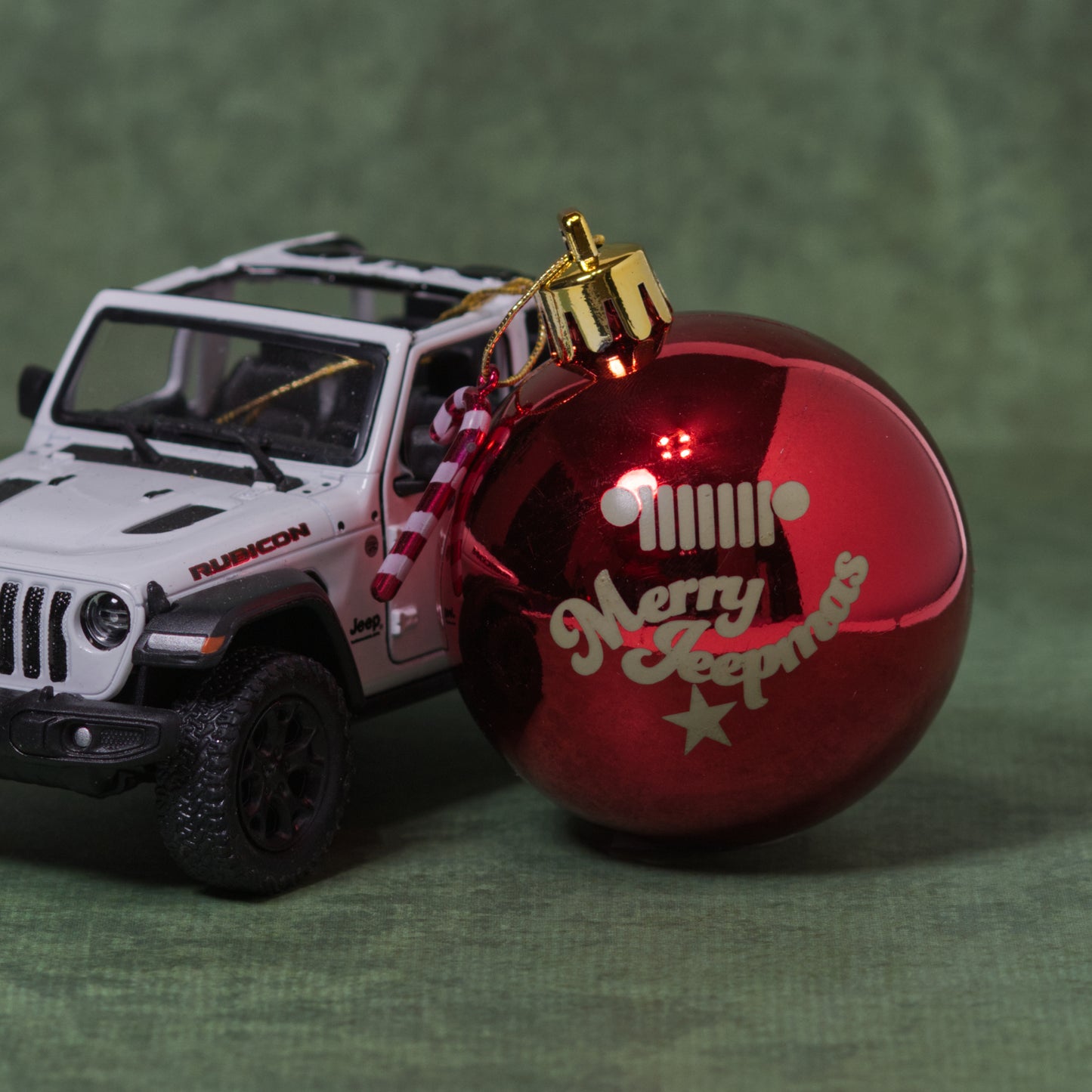Merry Jeepmas Red Bulb Ornament
