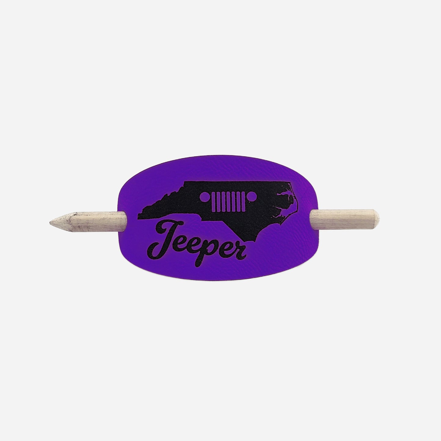 North Carolina Jeeper Hair Barrette - Purple & Black
