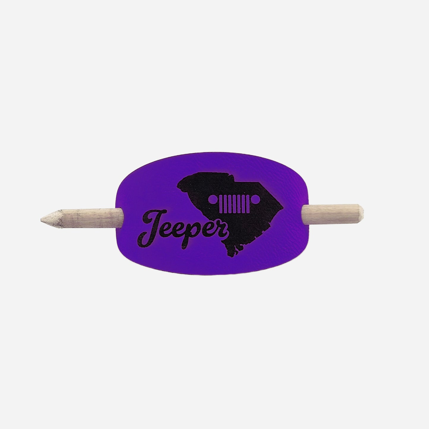 South Carolina Jeeper Hair Barrette - Purple & Black