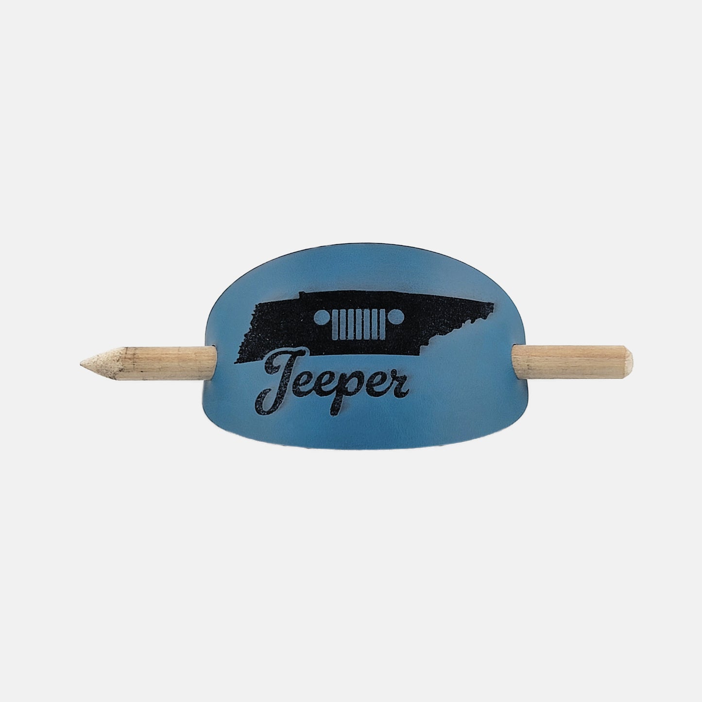 Tennessee Jeeper Hair Barrette - Blue & Black