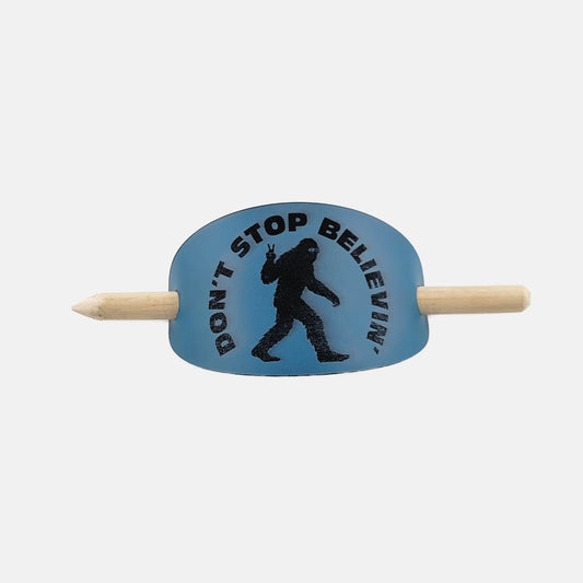 Bigfoot Hair Barrette - Blue & Black