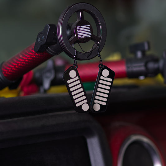 Jeep JL Black Grill Acrylic Earrings
