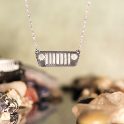 Jeep JL Grill Stainless Steel Necklace