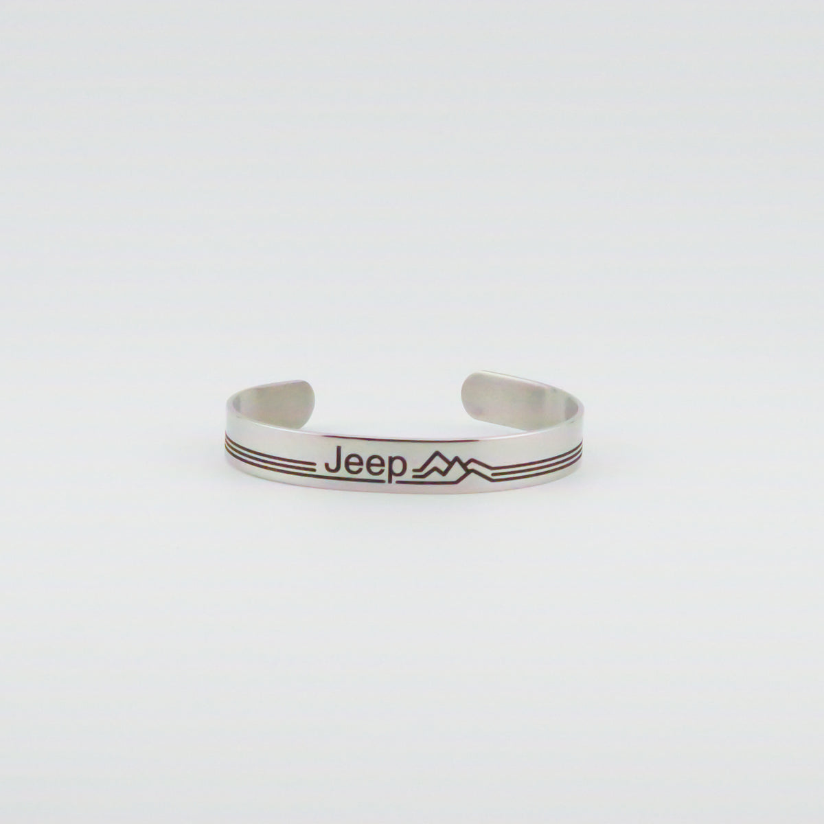 Jeep Retro Mountains Stainless Steel Bracelet