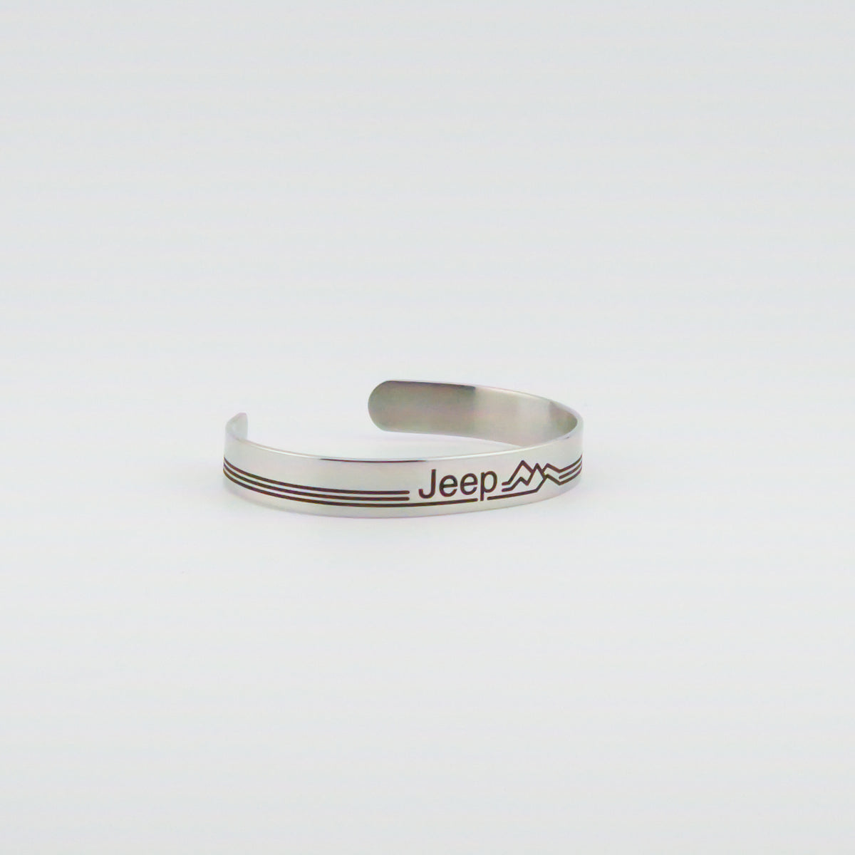 Jeep Retro Mountains Stainless Steel Bracelet