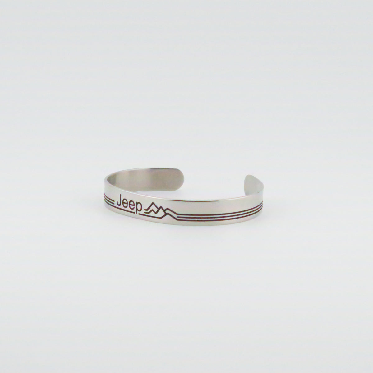 Jeep Retro Mountains Stainless Steel Bracelet