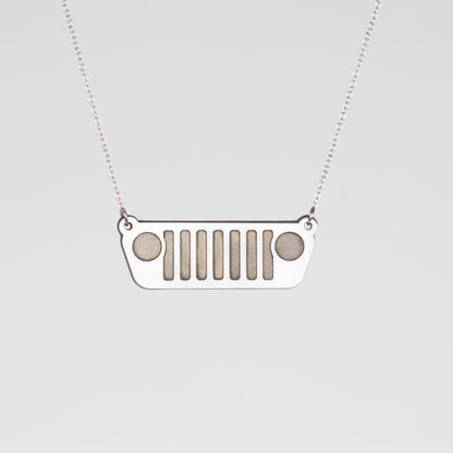 Jeep JL Grill Stainless Steel Necklace