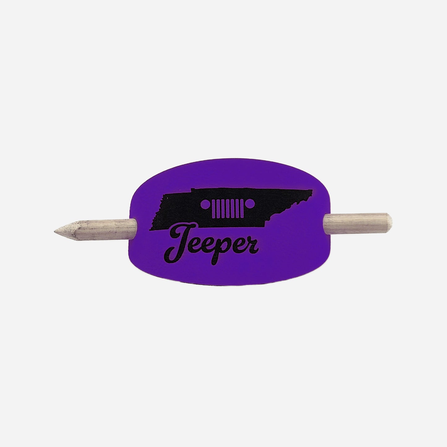 Tennessee Jeeper Hair Barrette - Purple & Black