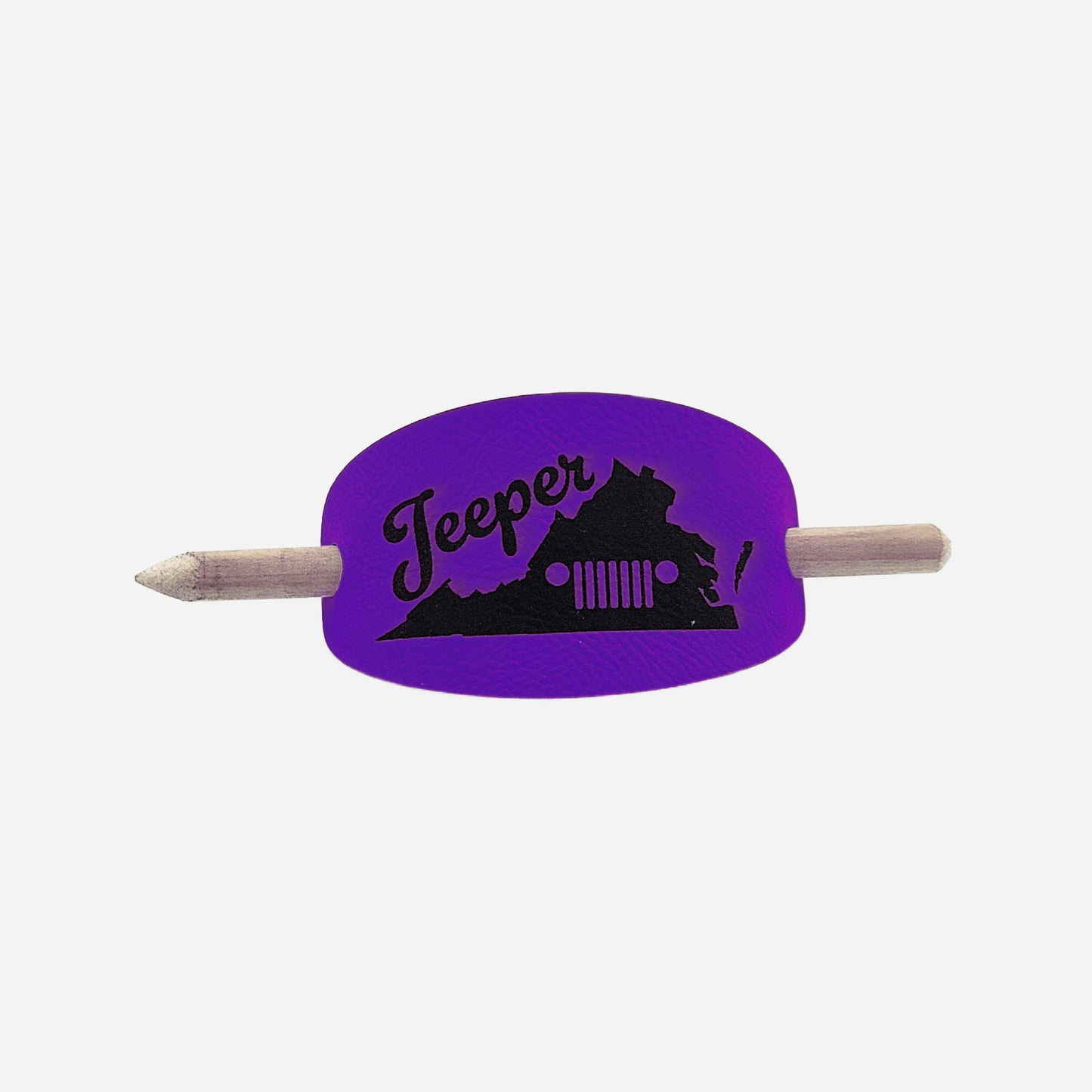 Virginia Jeeper Hair Barrette - Purple & Black