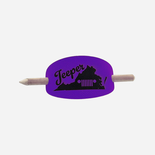 Virginia Jeeper Hair Barrette - Purple & Black